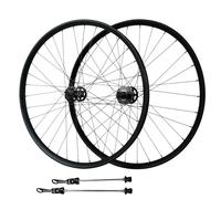 27.5 29inch Mountain Bike Clincher Wheelset Trail/AM/DH Front Rear Wheels 100/135mm QR Disc Brake Sealed Bearing Hub For 7-12 Speed Cassette, 9 Pawls 3 Tooth, 360 Clicks(Black,29")