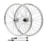 27.5 29inch Mountain Bike Clincher Wheelset Trail/AM/DH Front Rear Wheels 100/135mm QR Disc Brake Sealed Bearing Hub For 7-12 Speed Cassette, 9 Pawls 3 Tooth, 360 Clicks(Silver,27.5")