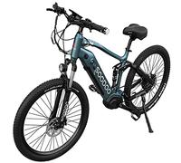 27.5" Electric Bikes for Adults. 2709 Ebikes with 250W High-Speed Mid-Drive Brushless Motor. Electric Bikes Built-in 36V-13AH Removable Li-Ion Battery, Shimano 7 Speed, LCD Display, Dual Disk Brake