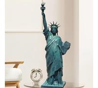 27.5 Inch/70cm Bronze Statue of Liberty Sculpture - Handcrafted Lost-Wax Cast Bronze Art Replica, Timeless Patriotic Décor for Home, Office, or Gallery Display
