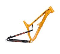 27.5" Mountain Bike Frame, Quick Release 9x135mm, Lightweight Aluminium Alloy, Soft Tail Design, Fits 44-55mm Head Tube, 2.4" Tire Compatibility - Ideal for Off-Road Adventures