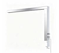 27.56" Nail Desk Lamp, Manicure Handicraft Lighting, 36W Dimmable Esthetician Light, 3000-6000K, L-shaped Manicure Table Clamp Light for Manicurist Nail Tech(Silver,1PCS)