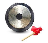 27.6 Inch 70cm Chau Gong with Mallet and Hanging Rope Traditional Chinese Bronze Gong for Meditation and Decor