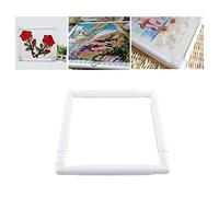 27.9 x 27.9cm Plastic Embroidery Hoop Sewing Hoops Stitching FrameUniversal Clip Frame Set for DIY Sewing Cross Stitch Quilting(27.9 * 27.9cm) Other Sewing Embroidery Supplies