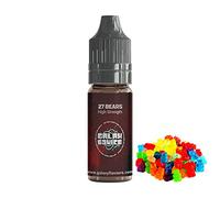 27 Bears Food Flavouring Drops, 50ml High Strength Professional Grade, Versatile Concentrated Liquid Essence for Baking, Drinks, Shakes - Gummy Bear Flavor, Zero Calories