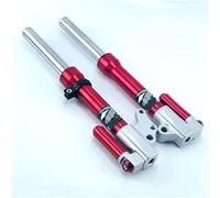 27 Core 370mm/400mm Motorcycle Front Fork Hydraulic Front Shock Universal 1Pcs(400mm red)