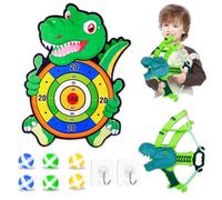 27" Dart Board for Kids with Bow & 6 Sticky Balls | Indoor/Outdoor Party Games Toys | Safe Birthday Easter Gifts for 3+ Boys Girls | Dart Board Kids Toys 3-9 Year Old | Dinosaur Gifts | Sports Games