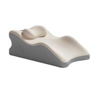 27 degree tilt angle couple hip cushion, memory foam couple pillow, can provide intimate support for the chest or lift the hips.(Beige)