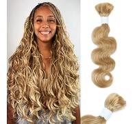 #27 Human Hair Body Wave 100g 1 Bundle/Bundle Human Hair Braiding Unprocessed Human Hair Braids for Bohemian Braids 24 Inch