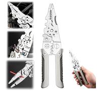 27 in 1 Multifunctional Wire Stripper Crimper Cable Cutter Pliers,Multifunctional Wire Stripper Pliers,Electrical Wire Stripper Electricians Pliers,Electrical Wire Cutters Cable Stripping Tool (1/Set)