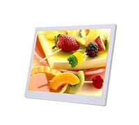 27-inch Digital Photo Frame, High-definition Digital Photo Frame, Wall-mounted Advertising Player Suitable for Various Scenarios (White)