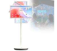 27-Inch Portable TV Tablet with Wireless Touch Screen, Rolling Stand, Video Media Player, Smart Mobile Device, 13MP Camera for Home Cinema and Office Use