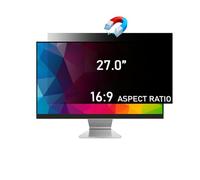27 inch Removable Computer Privacy Screen Filter,Compatible with iMac Monitor,Frameless Monitor,Touch Screen Monitor-16:9 Aspect Ratio - Easy On/Anti-Glare/Anti-Scratch/UV-Blocking/Screen Privacy/