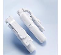 27-inch Selfie Stick Tripod with Aluminum Strong Support, 720-degree rotatable Travel Phone Tripod Stand, Comes with Remote Control, Suitable for iPhone/Android (Black) (White, Classic Style)