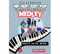 27 minute rap hiphop mashup on classical piano cover sheet music book + audio + video tutorial