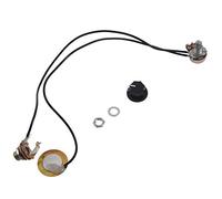 27 mm Guitar Pickup Piezo Pre-Wired Amplifier with 6.35 mm Output Socket for Acoustic Guitar Ukulele Cigar Guitar