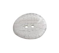 27 mm X 20 mm /34 mm X 26 mm /43 mm X 34 mm Irregular Two-Hole Resin Buttons, Beige, 34mm X 26mm 5 Pcs