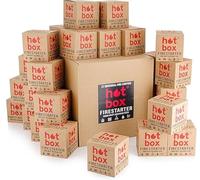 27 Natural Firelighters - Odourless, Eco Friendly Wood Fire Starters | No Kindling Needed - Safe for BBQ, Camping, Log Burners, Fire Pits, Stoves - Easy to Light & Long Burn Time