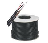 27- NEW CCTV 100MTR BLACK SHOTGUN CABLE RG59 + 2CORE POWER