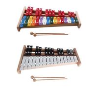 27 Note Glockenspiel Xylophone Educational Percussion Compact With 2 Mallet Lightweight Professional For Beginners Portable