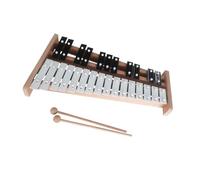 27 Note Glockenspiel Xylophone Professional Lightweight With Mallets Compact Hand Percussion Lightweight Beginners(B)