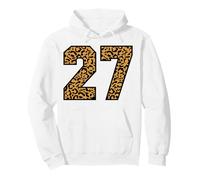 27 Number Leopard Twenty-Seven Team Sports Varsity Matching Pullover Hoodie