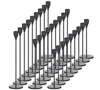 27 Pack Candles Holder, 9 Sets Taper Candlestick Holders Fit 0.75 Inch Thick Pillar Candles, Long Candle Sticks Holder Centerpiece Decor for Home, Wedding, Dinning, Party, Anniversary(Black)