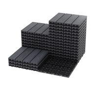 27 Pack Hardwood Decking Tiles for Outdoor Indoor, 30 x 30cm Square Connect Flooring-Easy Installation, Interlocking Wooden Tiles- Great Drainage, for Patio Garden Deck Poolside,Grey