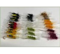 27 Pack Mixed Shipman Buzzers - Standard and Biot, Mixed Sizes, See description, fly fishing