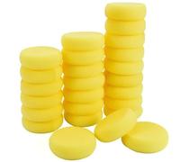 27 Pack Round Painting Sponge, 2.9 Inch Pottery Sponges, Yellow Synthetic Artist Sponges, Clay Sponge for Art Crafts, Pottery Making, Ceramic Decoration, DIY Projects and Daily Use