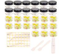 27 Pcs Empty Plastic Cosmetic Jars, 5ml Sample Containers for Toiletries, Travel Cream Pots With Lids, Bottles for Cosmetics