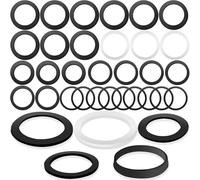 27 Pcs Sink Plug Rubber Seal, O-Ring Seal Gasket Basin Pop Up Plug Replacement, O-Rings Sink Waste Basin Click Plug, Bath Plug Seal, Rubber pop up waste spares, for Drain valves, bathtubs, Filters