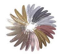 27 Pieces Metal Feather Bookmarks Assorted Metal Bookmark Feather Shape Book Marker for Adults and Kids