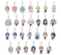 27 Projects Sekais Figures Keychain Game Projects Sekais Cosplay Accessories Cute Characters Keyring Pendant Acryl Chain