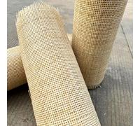 27" Rattan Cane Webbing Roll Natural Wicker Material for Furniture Repair 16"x197" Mesh Net for Cabinet Chair Table Weaving Home Decor DIY Projects