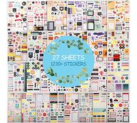 27 Sheets Gold Foil Planner Stickers (1230+ Pieces) - Seasonal, Inspirational, Motivational, Decorative for Journals, Planners, Calendars, Scrapbooking, Organizers