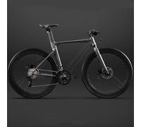 27 Speed Road Bike Men Women Commuter Bike Lightweight Aluminum Racing Bicycle With Dual Disc Brakes for Adults Teens 185-195CM/27speed