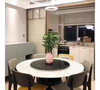 27" Tempered Glass Tabletop Rotating Serving Tray, Black Lazy Susan Turntable, Round Turntable with Silent Bearing, Easy to Share All Food (Size : 60cm/24")