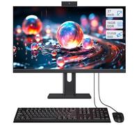 27" Ultra-Slim All-in-One Desktop PC,adjustable stand for office use