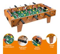 27" Wooden Tabletop Football Game For Kids And Adults Large Table