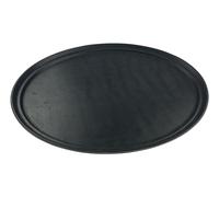 27 x 22 Inch Blk Plastic Oval Non Slip Tray