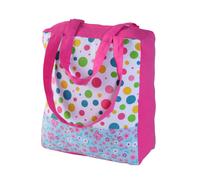 (27 x 32 x 11 cm) Cotton Multi Dots & Butterflies Design Shopping Bag