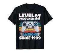 27 Year Old Bday Decorations Son Boy 27yr 1999 27th Birthday T-Shirt