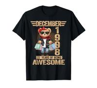 27 Year Old December 1998 Teddy Bear 27th Birthday Women T-Shirt