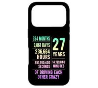 27 Years Married Funny 27th Wedding Anniversary Case for iPhone 17 Pro