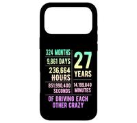 27 Years Married Funny 27th Wedding Anniversary Case for iPhone 17 Pro Max