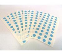270 Light Blue Round Stickers - Sticky Coloured Self Adhesive Dots for Colour Coding