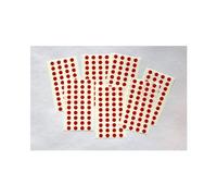 270 Maroon Round Stickers - Sticky Coloured Self Adhesive Dots for Colour Coding