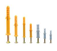 270 Pcs Screws And Wall Plugs Set,Anchor Bolts For Masonry、Brick、Concrete (M5/6/8/10) Heavy Duty Expansion Rawl Plugs Assorted To Wall Fixings（25/30/40/60/80mm）