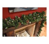 270cm x 25cm Samuel Alexander Snow King Fir Christmas Garland with Pine Cones